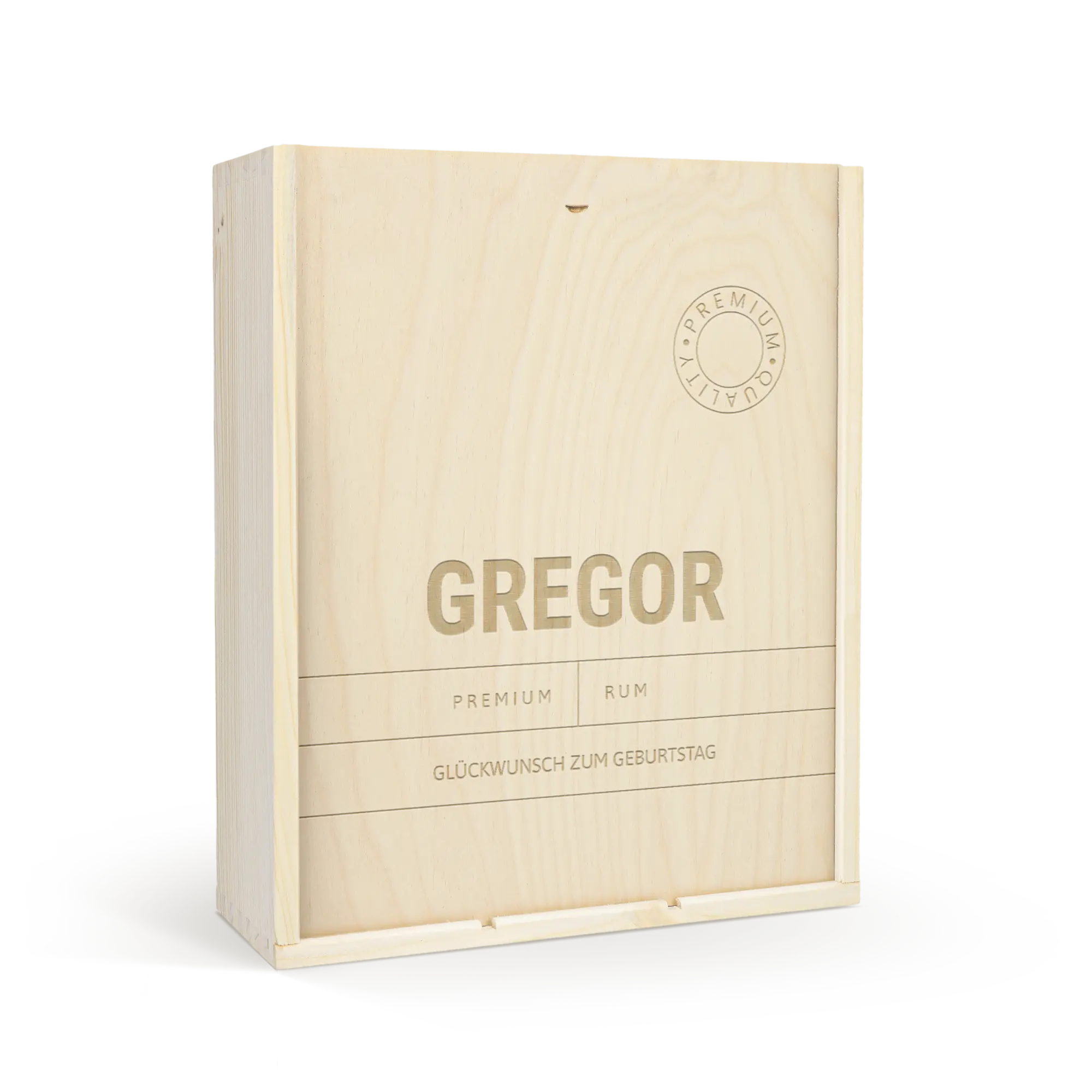 Cassetta da vino - Coperchio inciso