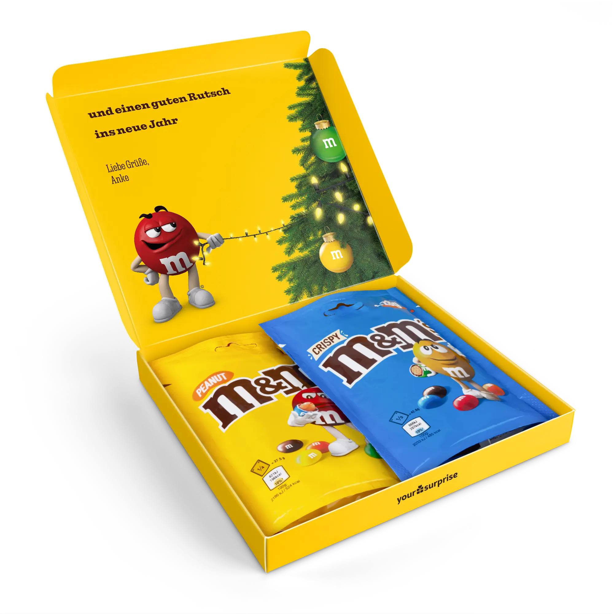 Confezione regalo con cioccolato M&M