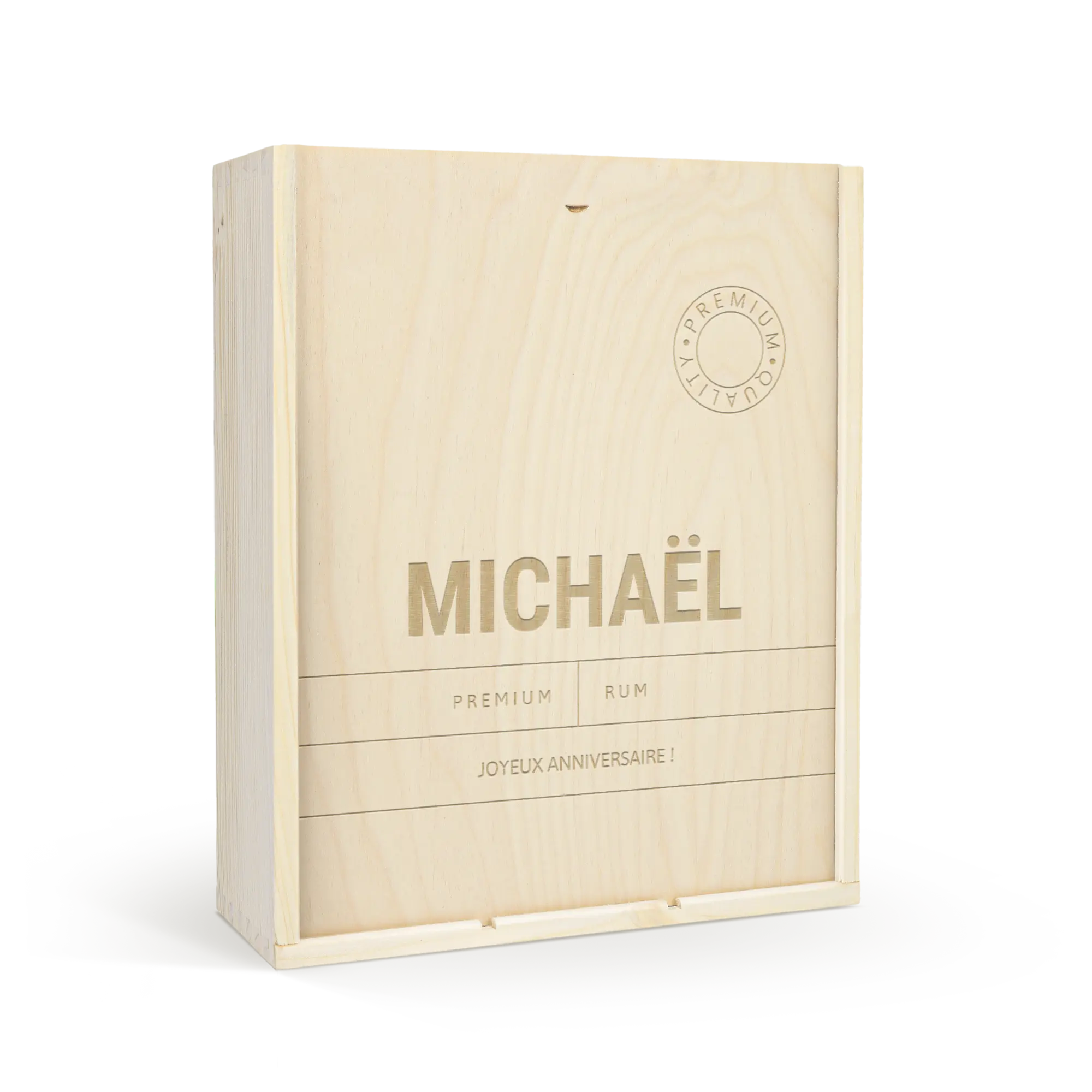 Cassetta da vino - Coperchio inciso