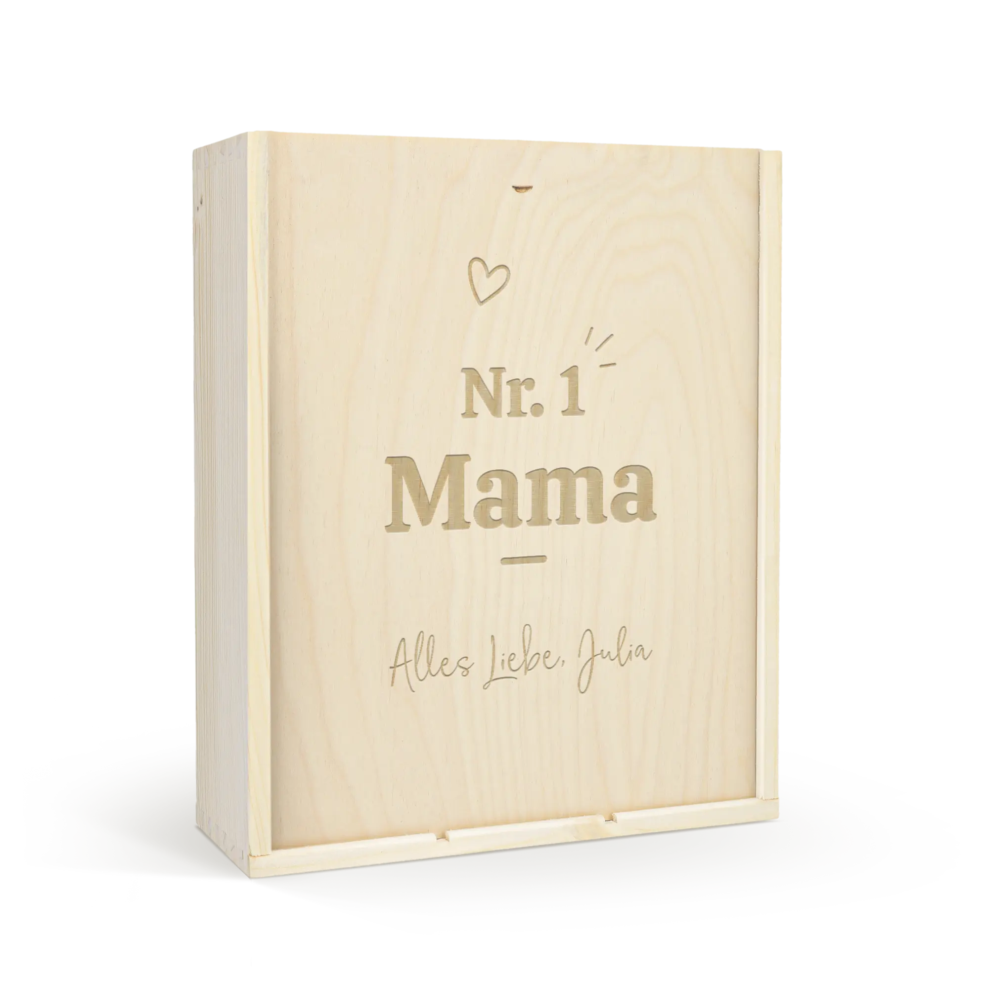 Cassetta da vino - Coperchio inciso