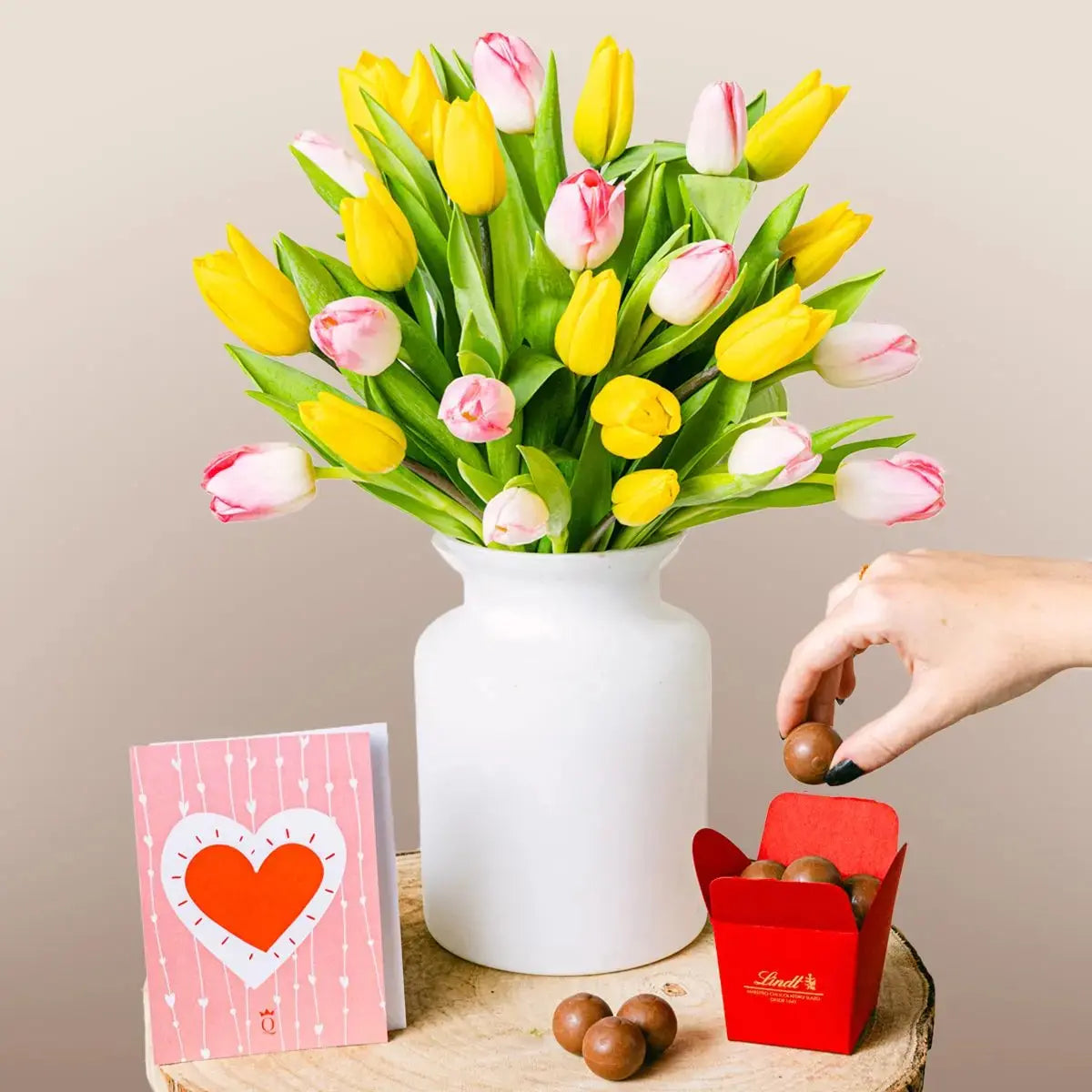 Tulipani Rosa e Gialli Deliziosi