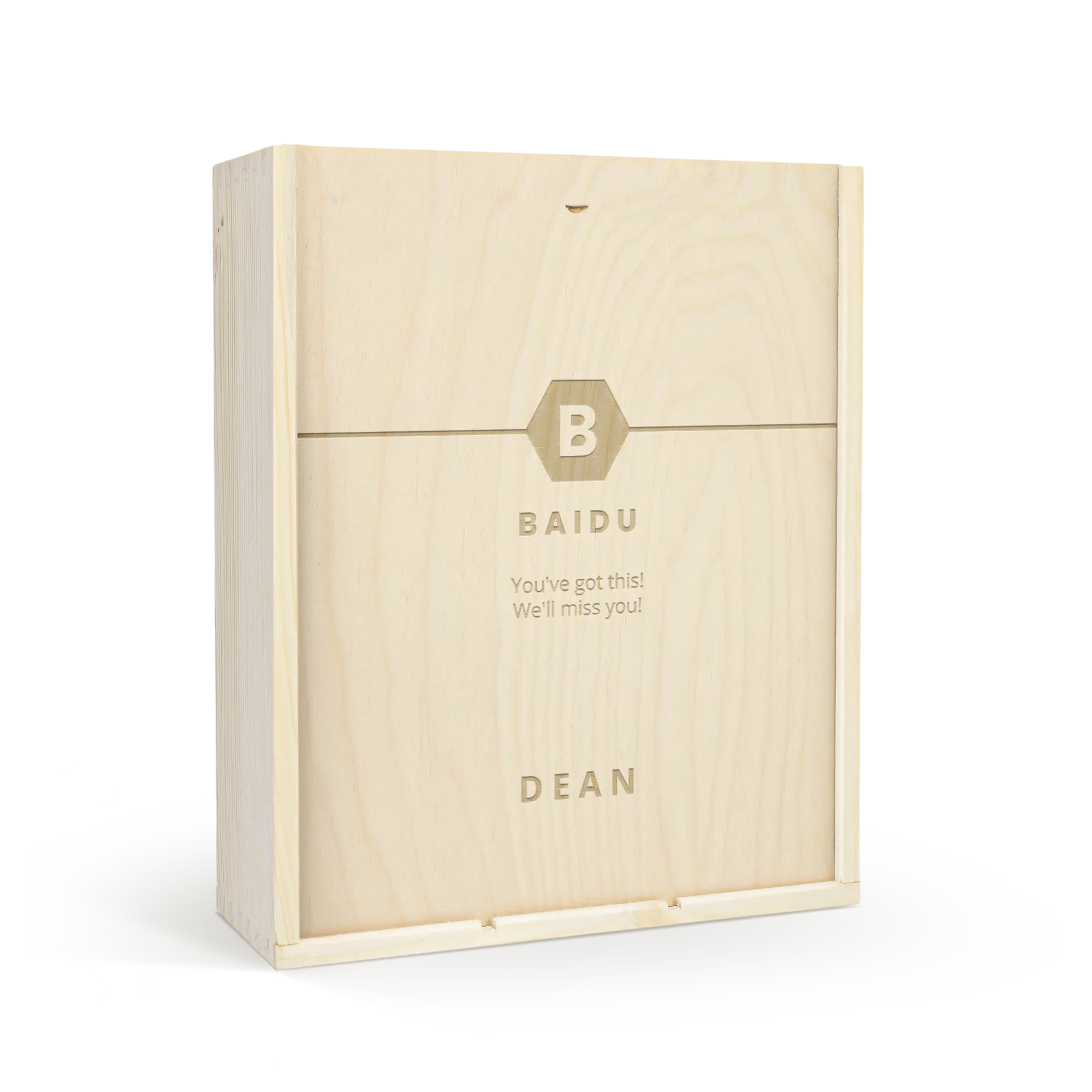 Cassetta da vino - Coperchio inciso