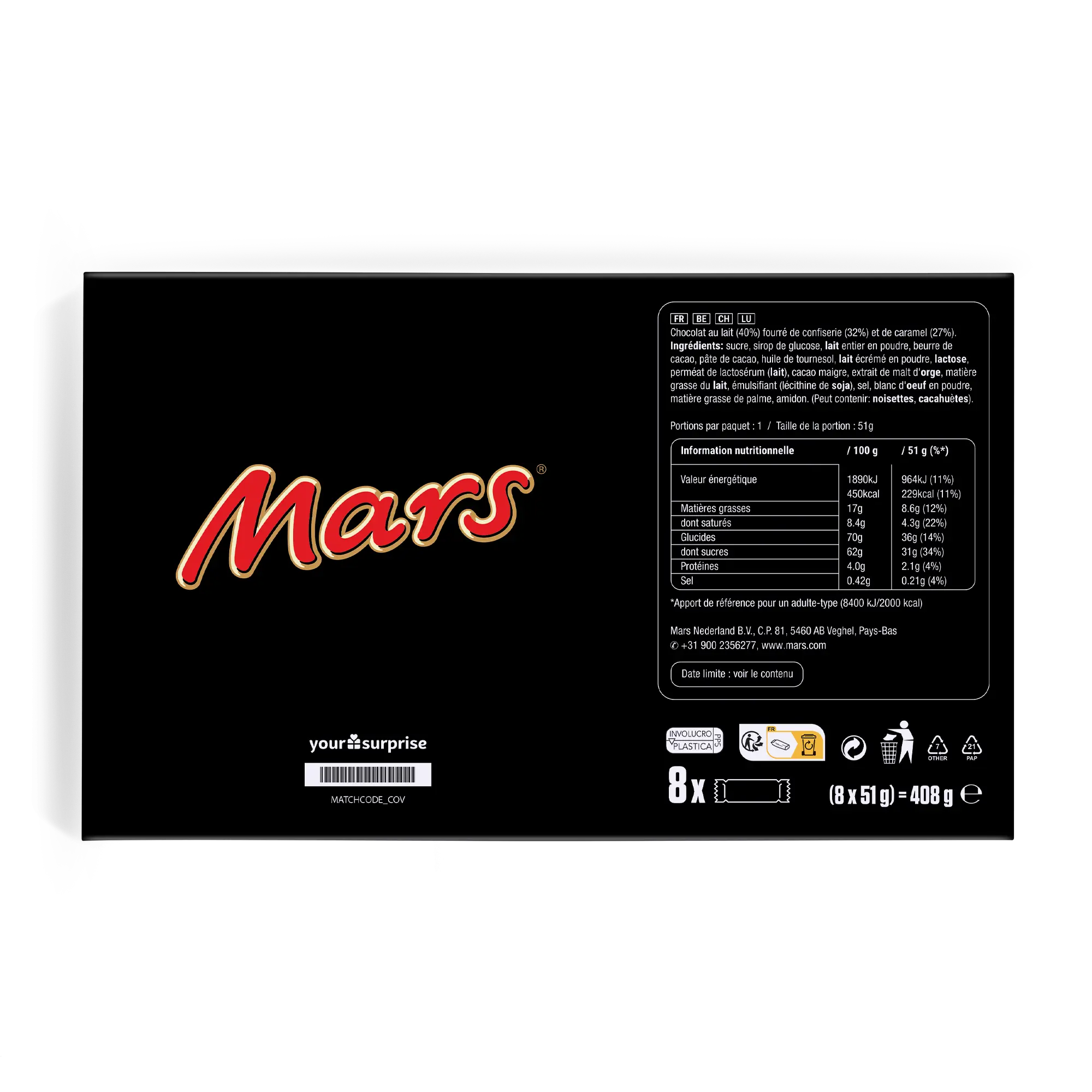 Scatola regalo Mars - YourSurprise