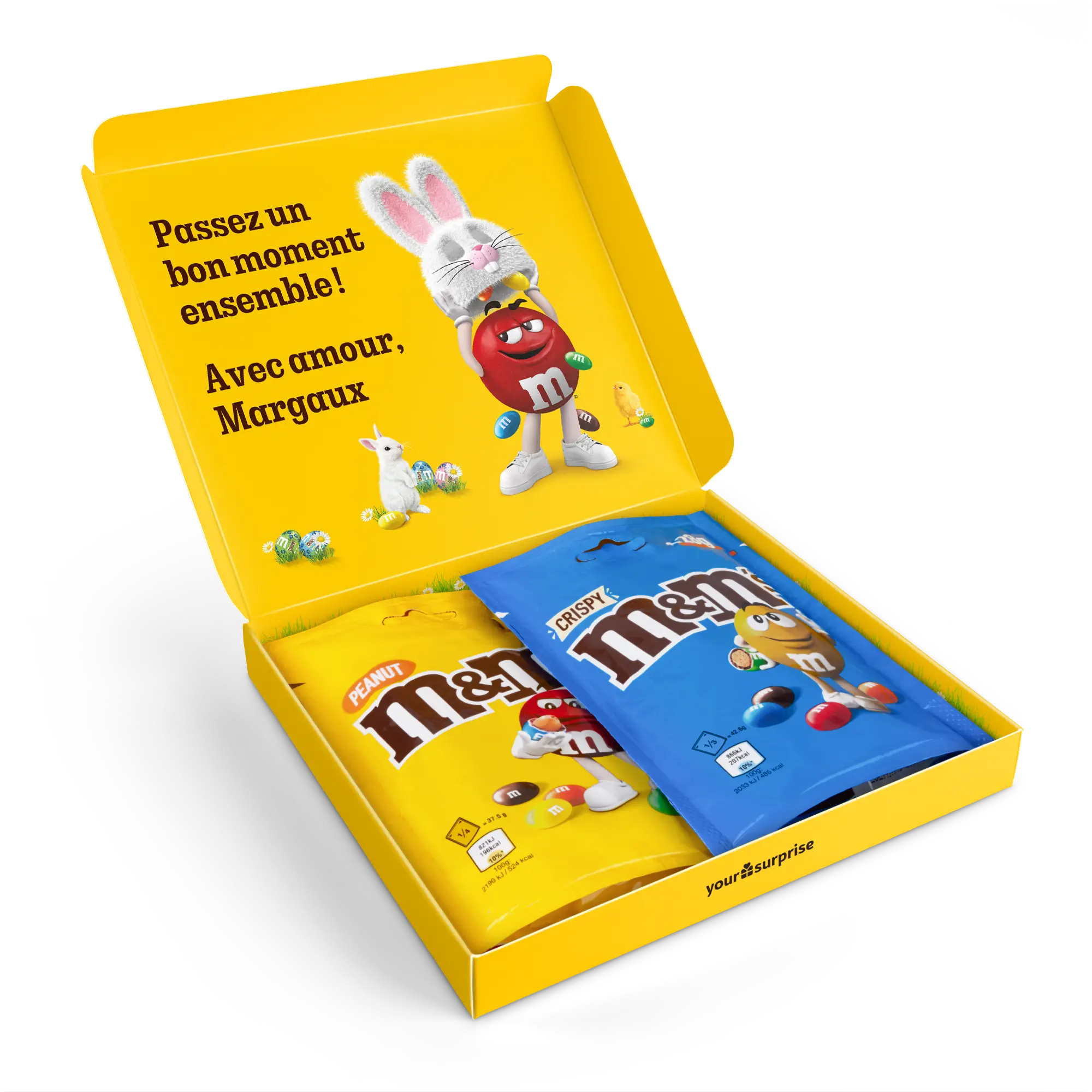 Confezione regalo con cioccolato M&M