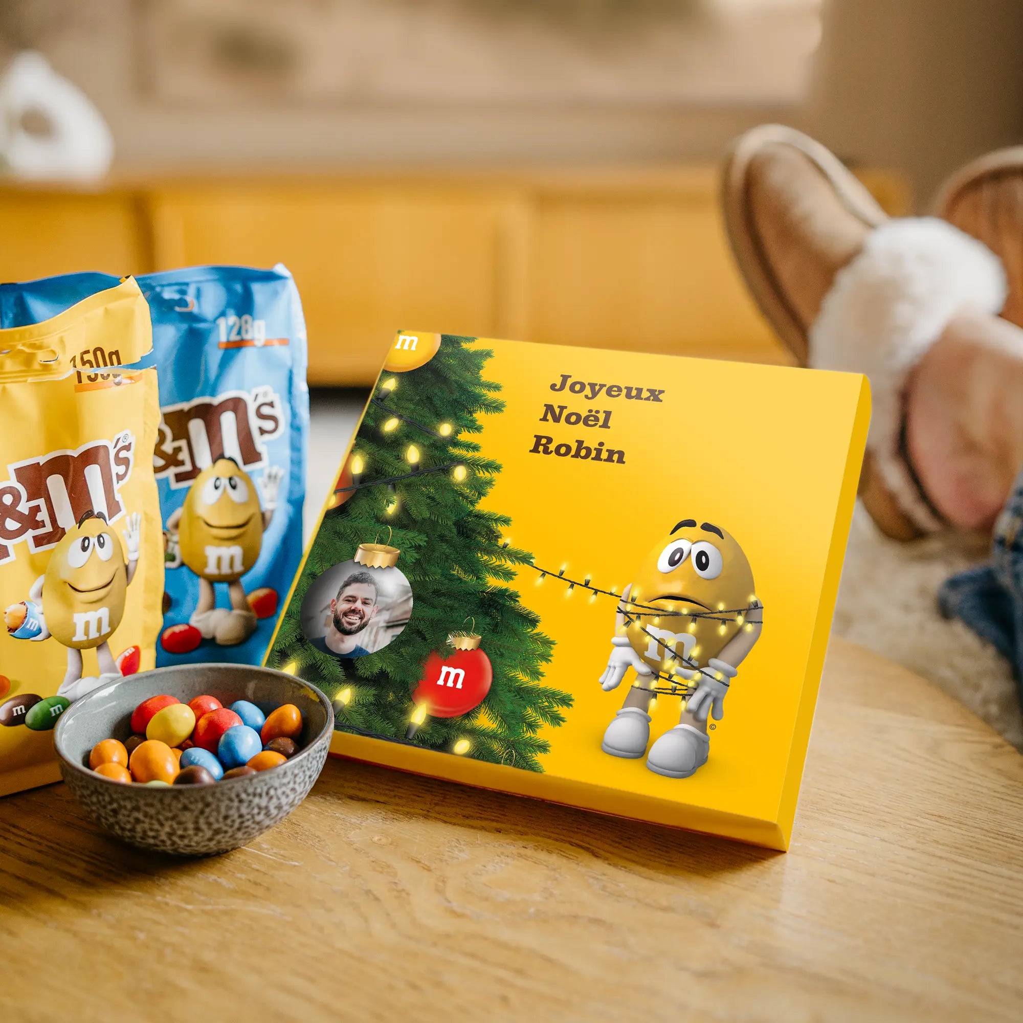 Confezione regalo con cioccolato M&M