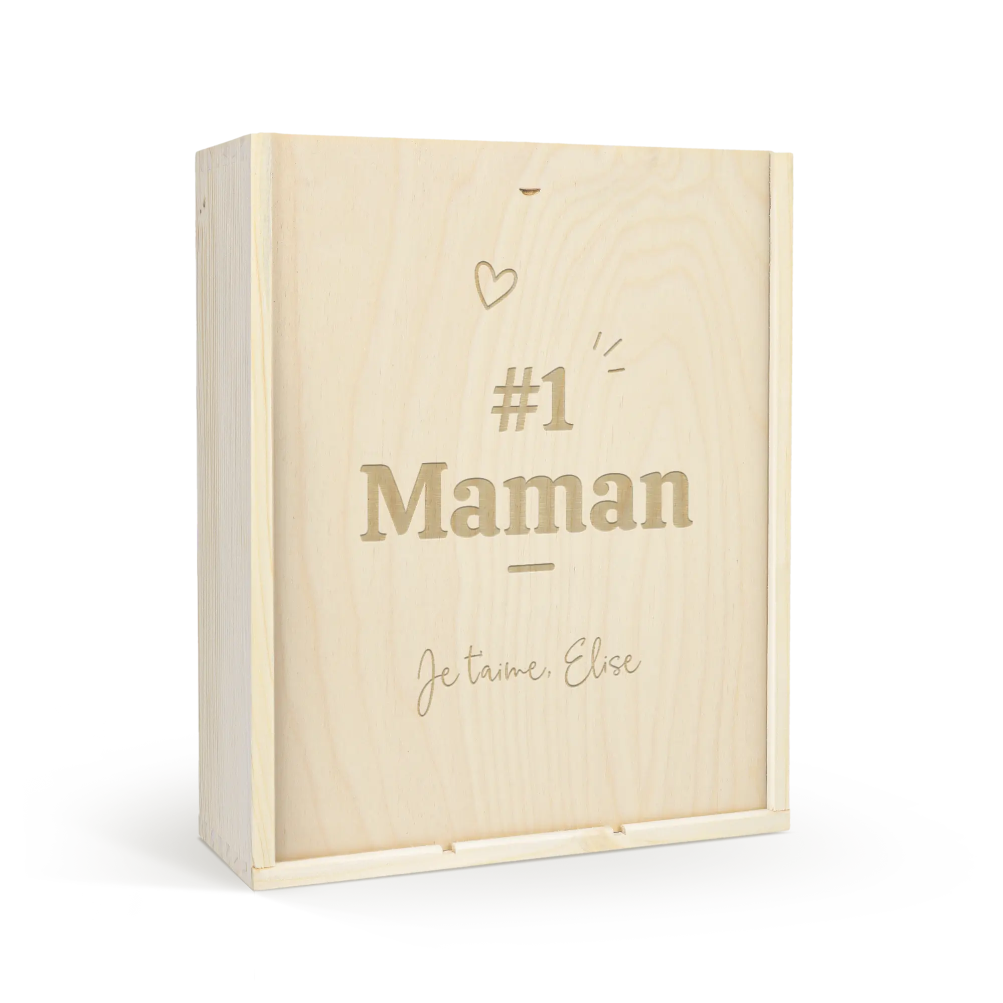 Cassetta da vino - Coperchio inciso