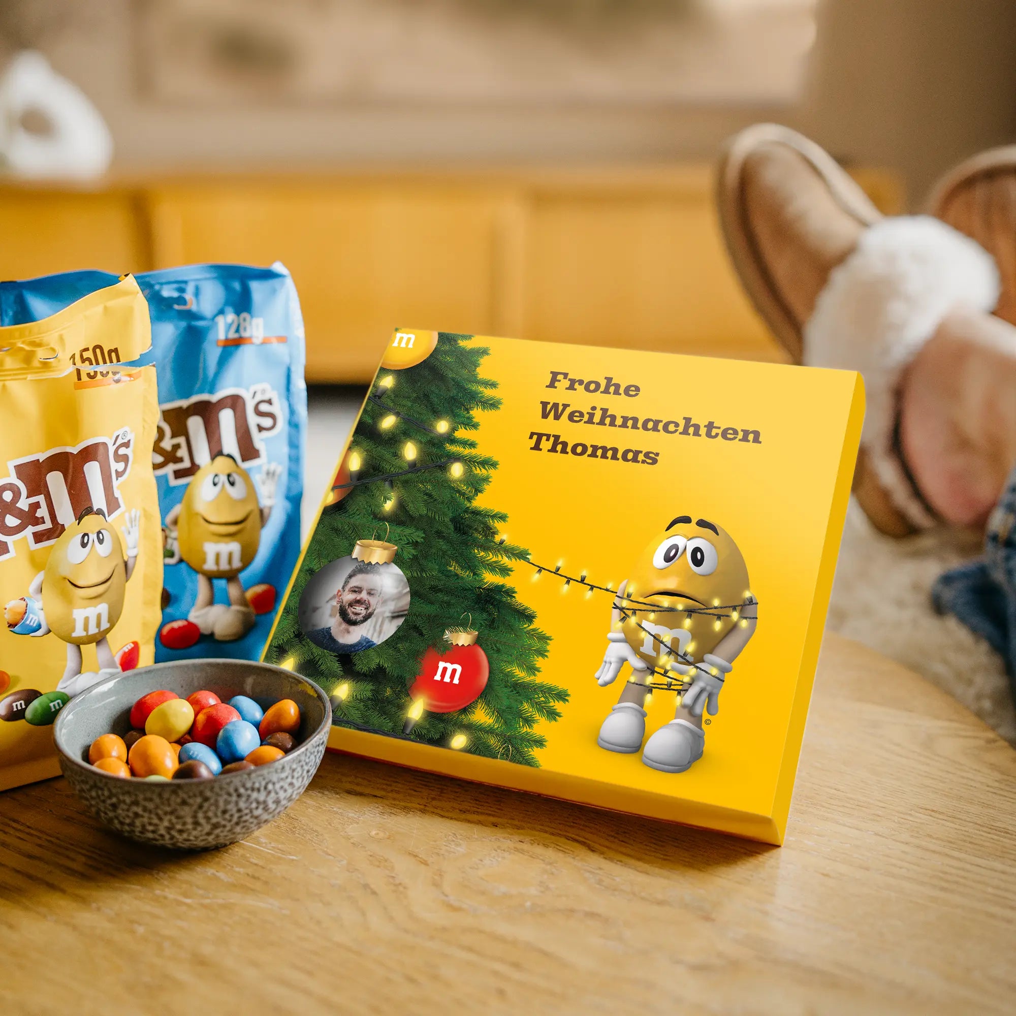 Confezione regalo con cioccolato M&M