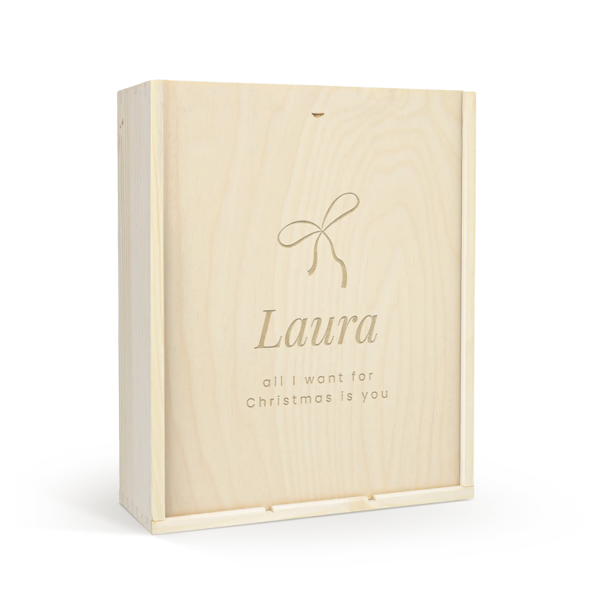 Cassetta da vino - Coperchio inciso