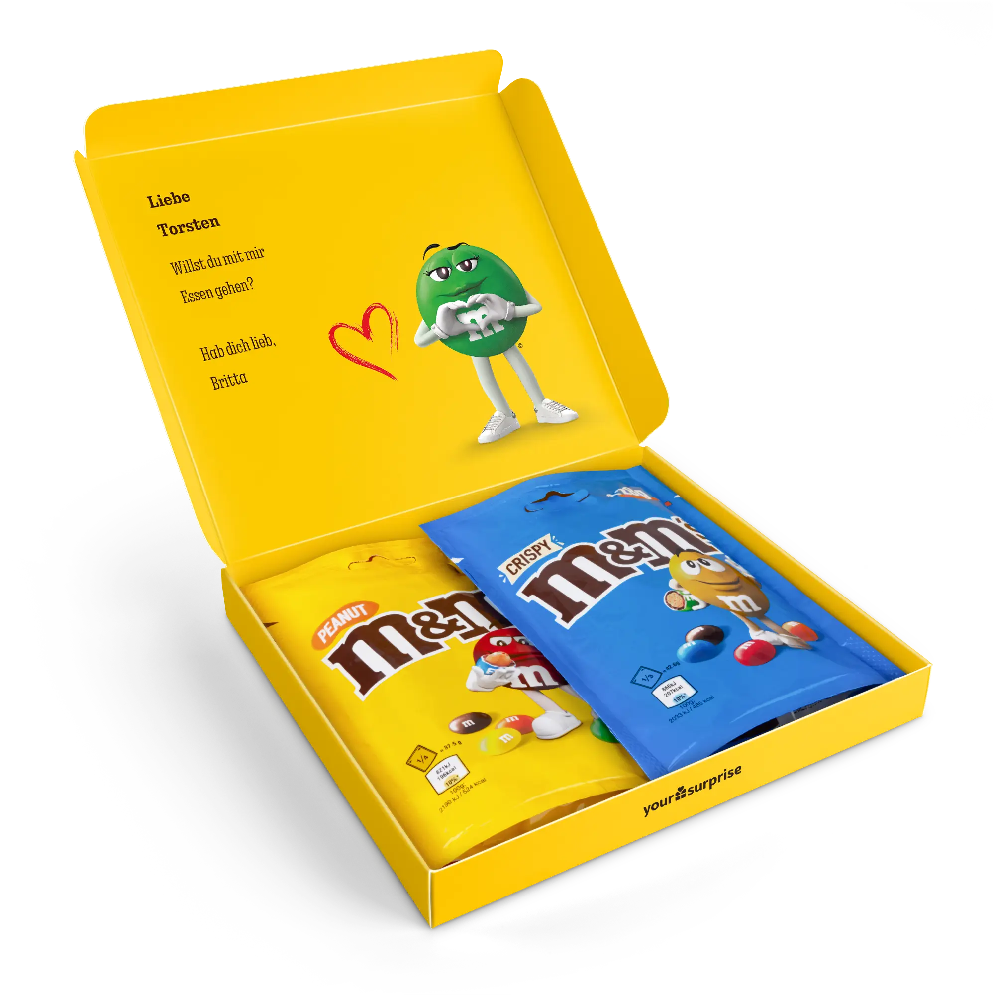 Confezione regalo con cioccolato M&M