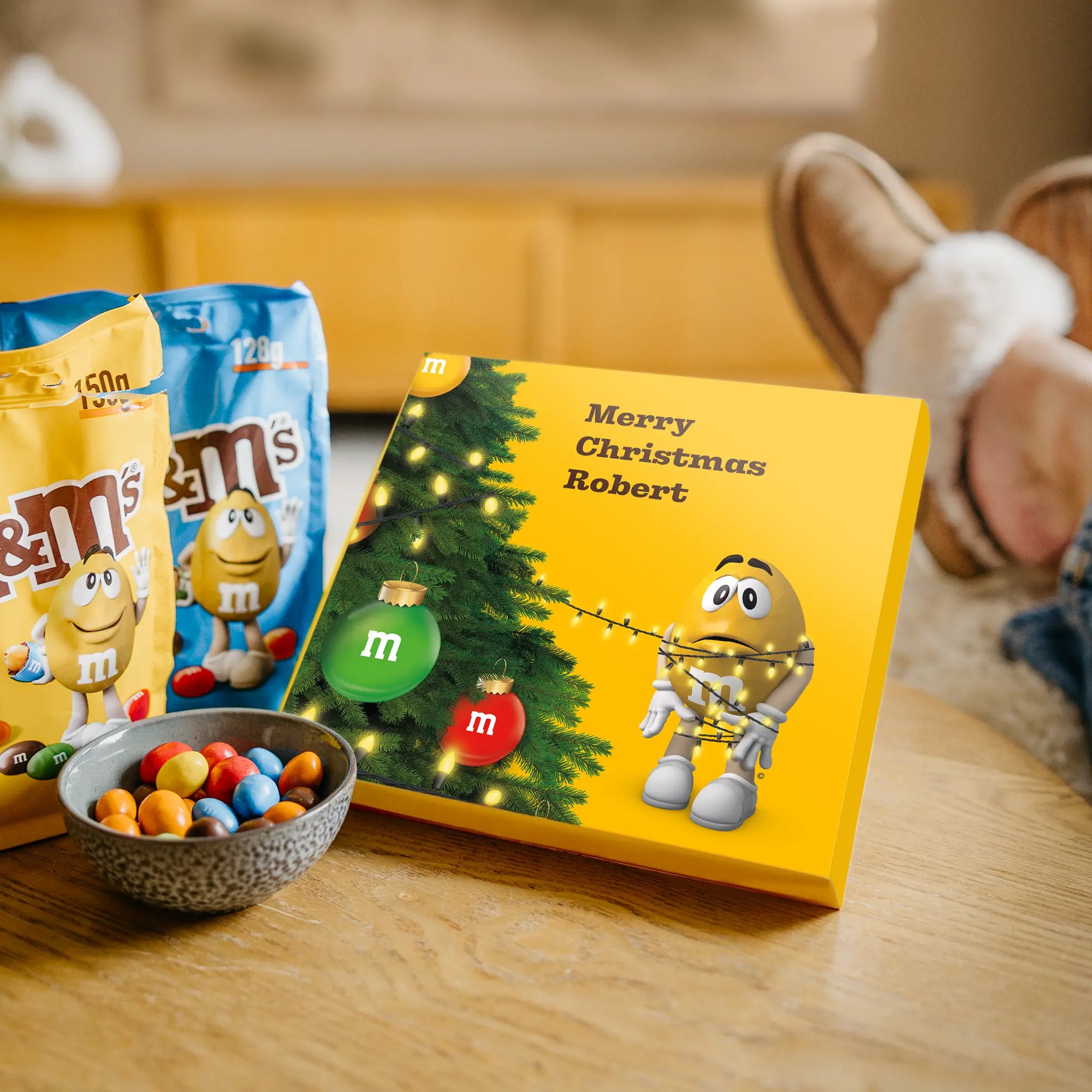 Confezione regalo con cioccolato M&M