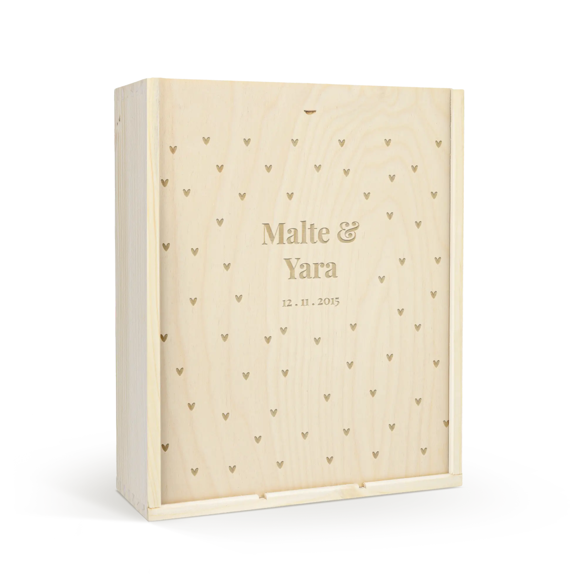 Cassetta da vino - Coperchio inciso