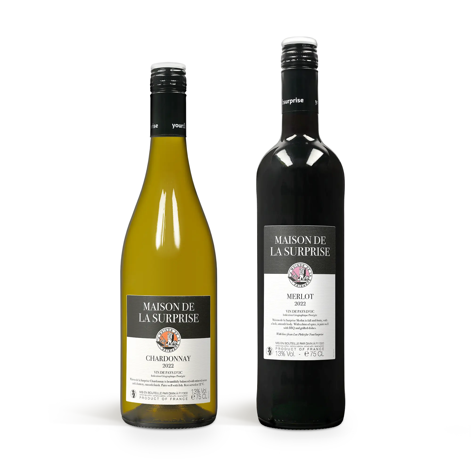 Maison de la Surprise Merlot e Chardonnay