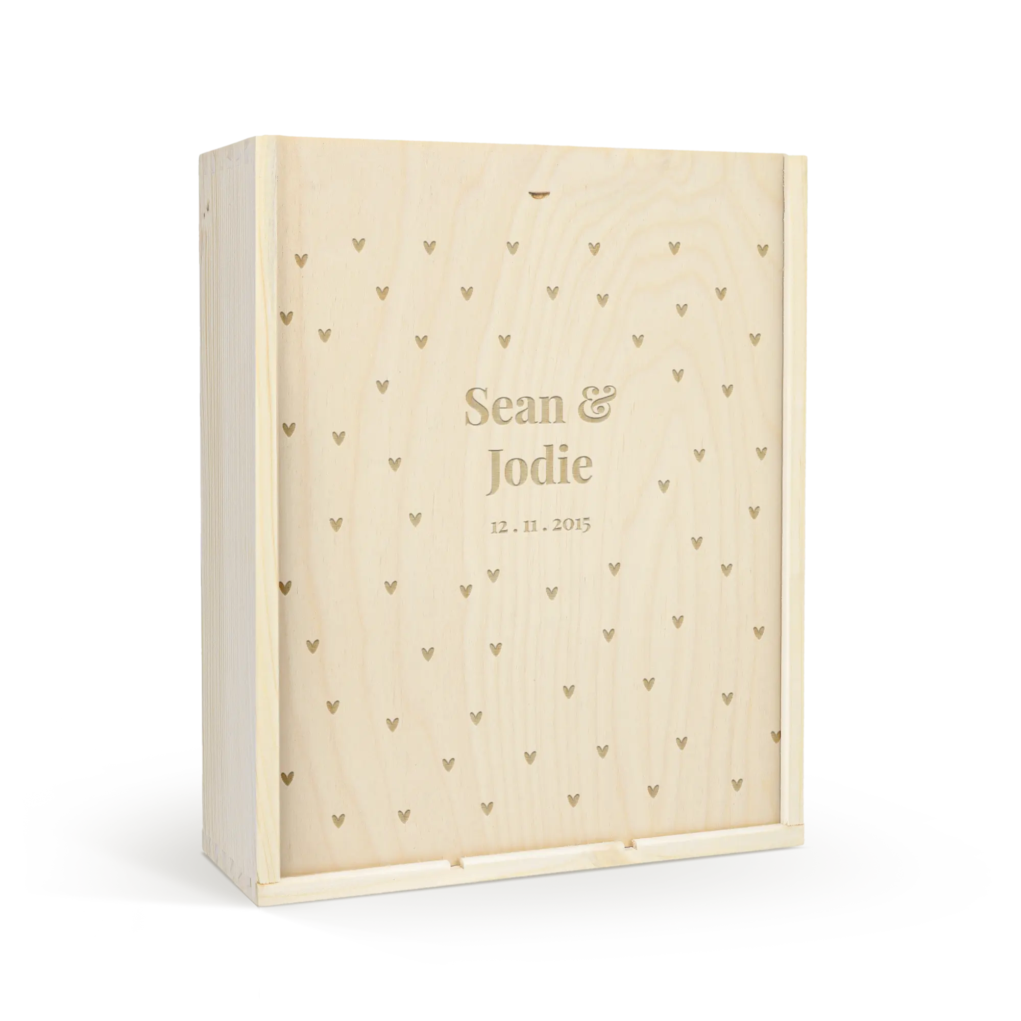 Cassetta da vino - Coperchio inciso