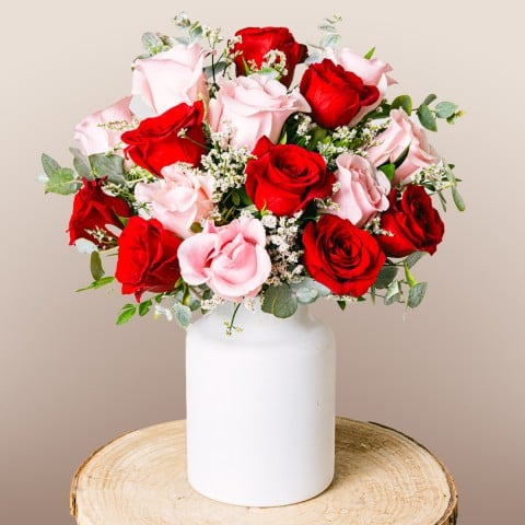 Dolce Amore: Rose Rosse e Rosa