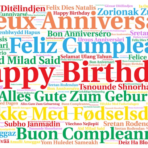 Learn to Say “Happy Birthday” in Many Different Languages - Flora Queen