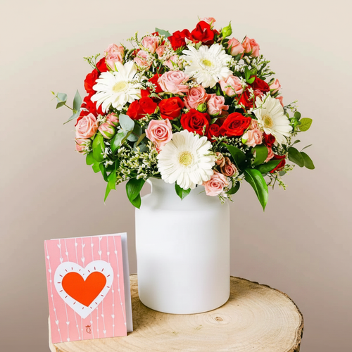 Cuore Puro - Rose Spray e Gerbere